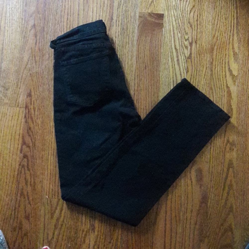 NYDJ black denim straightlegs